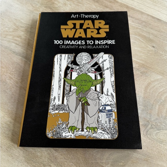 Star Wars Other - Star Wars Art-Therapy Coloring Book - Black, Green, and Gold